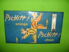 THERMOMETRE GLACOIDE PSCHITT OARANGE-PSCHITT CITRON ANNEES 50 38X22