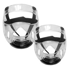 Protège-visage transparent, protection taekwondo détachable pour le sport