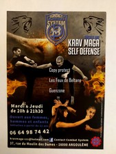 KRAV MAGA SELF DEFENSE ANGOULEME Contact Combat Systeme  Publicité flyer