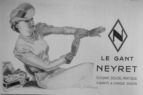 Publicité 1937 gant neyret - 1937,