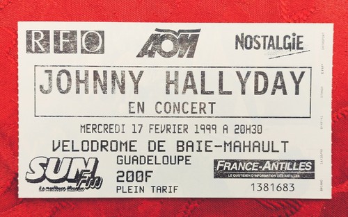 Rare ticket billet concert - rare,