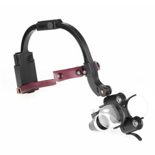 Loupes chirurgicales grossissantes montées sur la tête double lumière 3,5 x