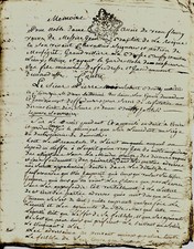 1773 Mémoire De VAUFLEURY d.MALTERRE, De LA ROCQUE dMONTSECRET, BOUTEY Des HAYES