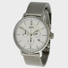 Aristo Bauhaus Chronographe Hommes Modèle 4H150M Suisse Ronda Horlogerie 5ATM