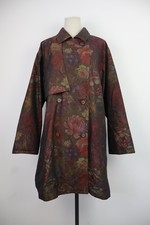 CERRUTI 1981 Trench Manteau Coton Femme Taille 42 Veste Vintage Oversize