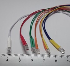 Led 3mm effet bougie câblée