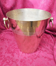 Seau à champagne à deux anses en laiton XX siècle