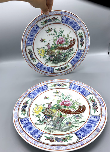 Paire assiettes en - 2,