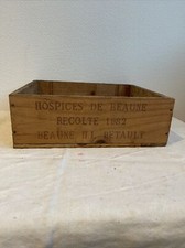 Ancienne Petite Caisse Bois Vin Hospices De Beaune 1982 Bérault