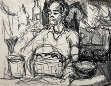 Dessin Croquis Homme À La