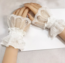 Mitaines Dentelle Blanche