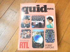Livre QUID 1986 Robert LAFFONT