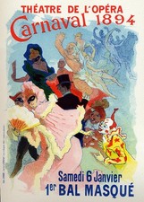 Affiche bal de mascarade à