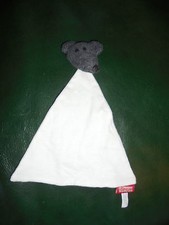 Doudou Plat Souris Grise Mouchoir Blanc La Compagnie des Petits