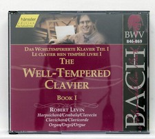 ROBERT LEVIN ⸺ JS BACH The Well-Tempered Clavier, book I ⸺ HANSSLER 2xCDs NM