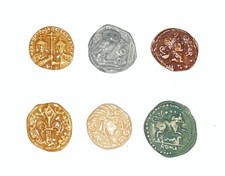 Série complète de 6 fèves La ronde des pains – Les deniers des rois II 2001