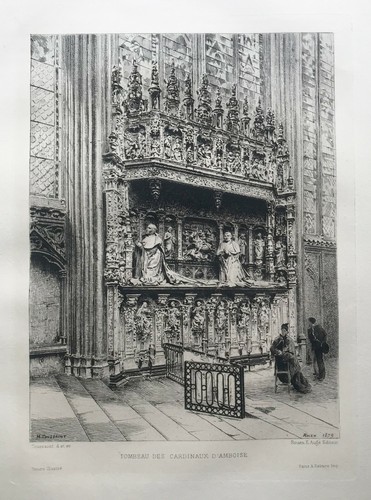 Rouen tombeau cardinaux - tombeau,