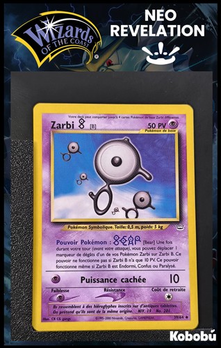 Carte pokémon zarbi 64 - zarbi, b
