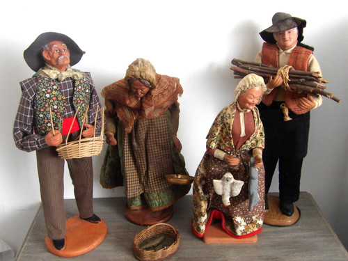 Lot grands santons ancien de - grands,