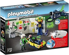 Playmobil - 5086 NEUF Top Agents - Laboratoire du Savant Fou et Jet Espion
