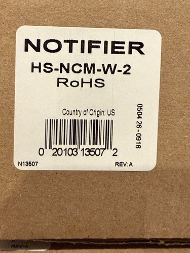 Notifier ncm 2 network - hs-ncm-w-2,