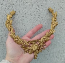 Ancien élément décoration / ornement fronton, bronze meubles Style Louis XVI