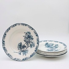 6 Assiettes Creuses “St-Amand- Grands Établissements Céramique"