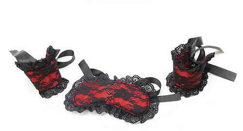 Liens masque menottes tissu