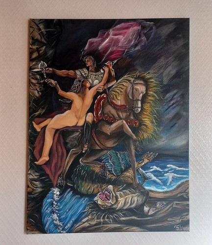 Magnifique tableau acrylique - tableau,