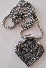 Pendentif acier inox tete - inox,