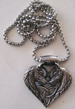 PENDENTIF ACIER INOX   TETE LOUP  WESTERN   VIKING   BIKER - Ref.120