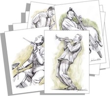 Cartes postales jazz - 12,