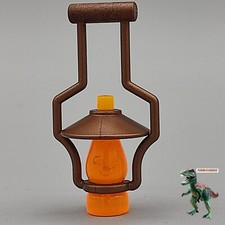 Playmobil lampe a huile cuivre candil mineur lumière patron station train...
