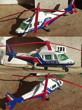 1/60 Majorette Hélicoptère Police AGUSTA  109 Jouet Vintage Collection Rétro 