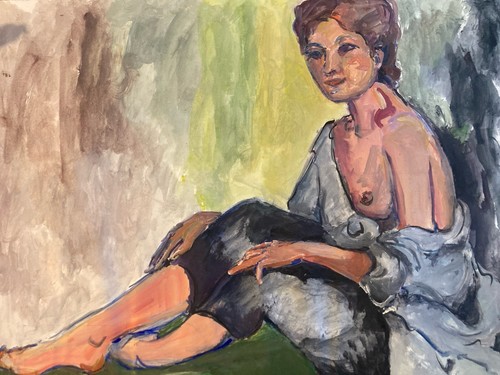 Très belle peinture - très, gouache