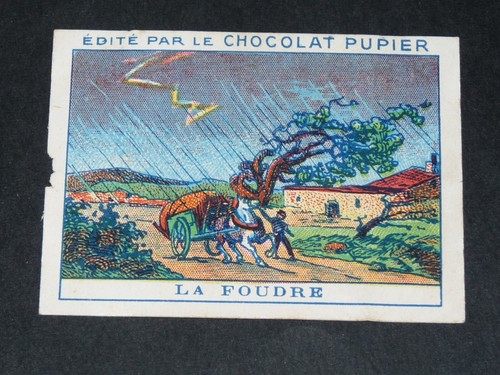 Chromo chocolat pupier 1930 - chromo,