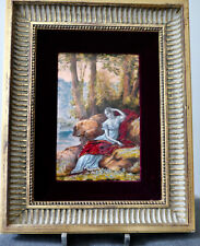 TABLEAU PEINTURE ÉMAILLÉE Antoine Soustre Limoges PÉRIODE ART NOUVEAU.