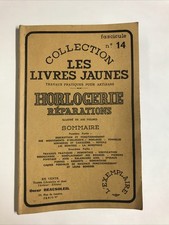 Les livres jaunes n°14 Horlogerie réparations Oscar Beausoleil