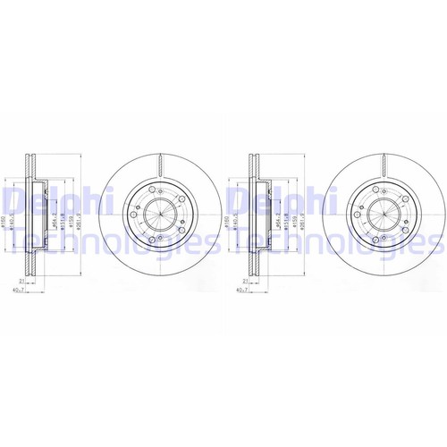 Disques frein delphi - frein,