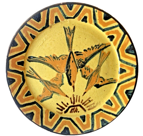 Assiette signée gery - assiette,