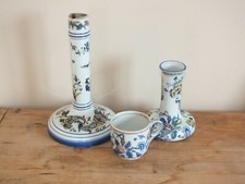 3 pièces Gien décor Rouen