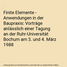 Finite Elemente - Anwendungen