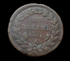 Dupré - 1 UN Décime L'An 5 A PARIS 