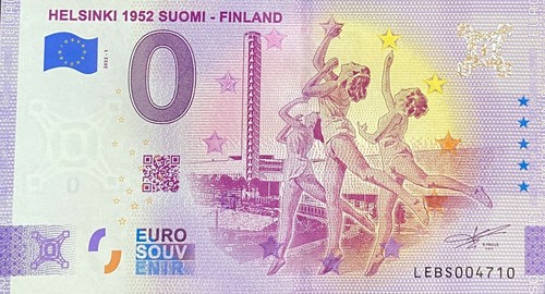 Billet euro helsinki 1952 - 0,