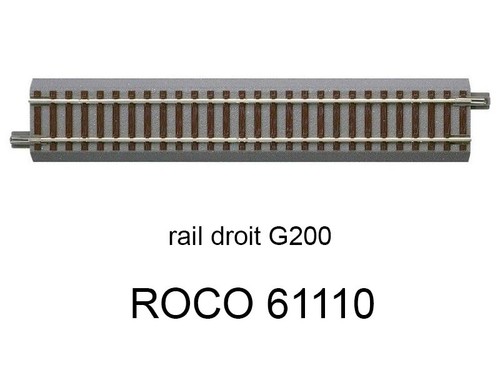 Roco rail droit - rail,