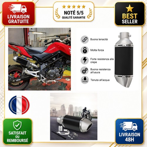 Silencieux échappement moto