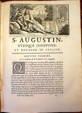 LIVRE ANCIEN [1702], LE NAIN DE TILLEMONT, SAINT AUGUSTIN, GRAND IN-4