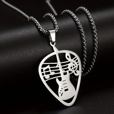 COLLIER Pendentif guitare -