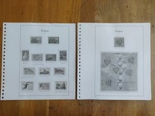 France Feuilles SC Yvert Tellier avec pochettes Année 2001 complète n°337 à 351