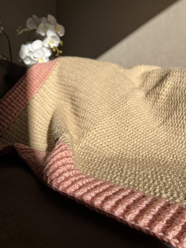 Couverture plaid fait main - couverture,